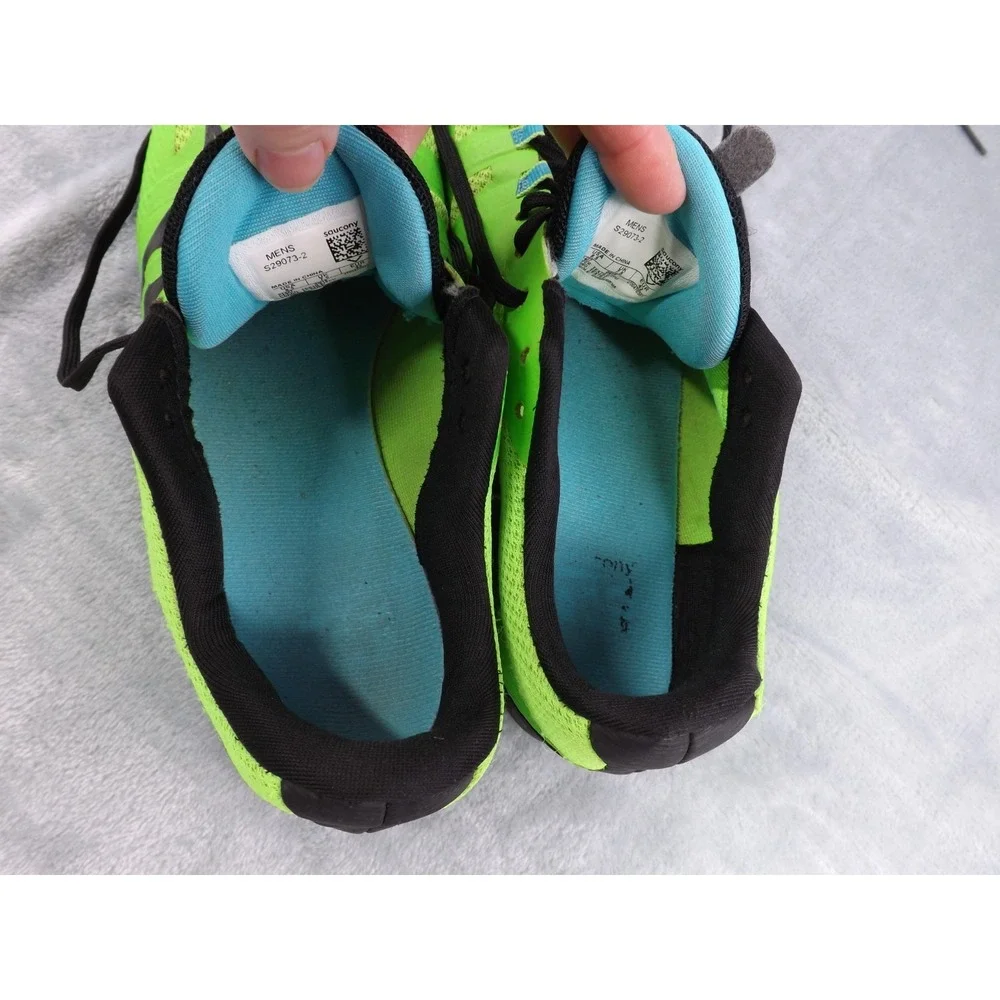 Saucony Vendetta 3 Racing/Running/Track Shoes Men's Size 8.5‎ Green/Black/Blue - Picture 16 of 16